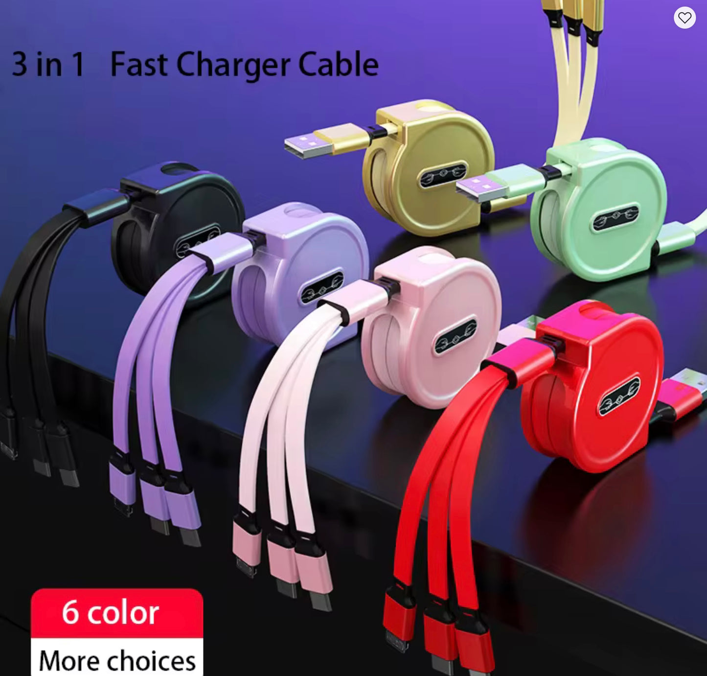 3 IN 1 RETRACTABLE CHARGER