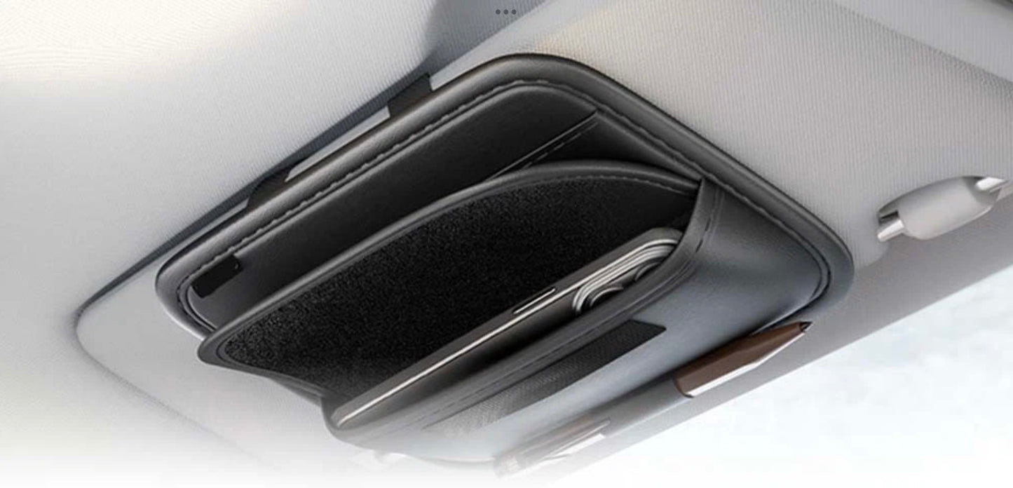 SUNGLASSES AND CARD HOLDER VISOR ORGANIZER