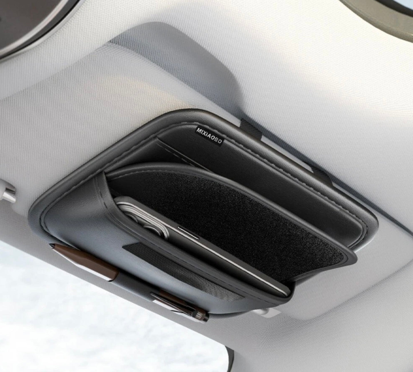 SUNGLASSES AND CARD HOLDER VISOR ORGANIZER