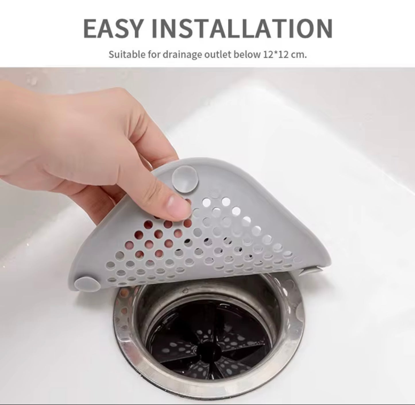 DRAIN COVER - HAIR CATCHER - SILICONE