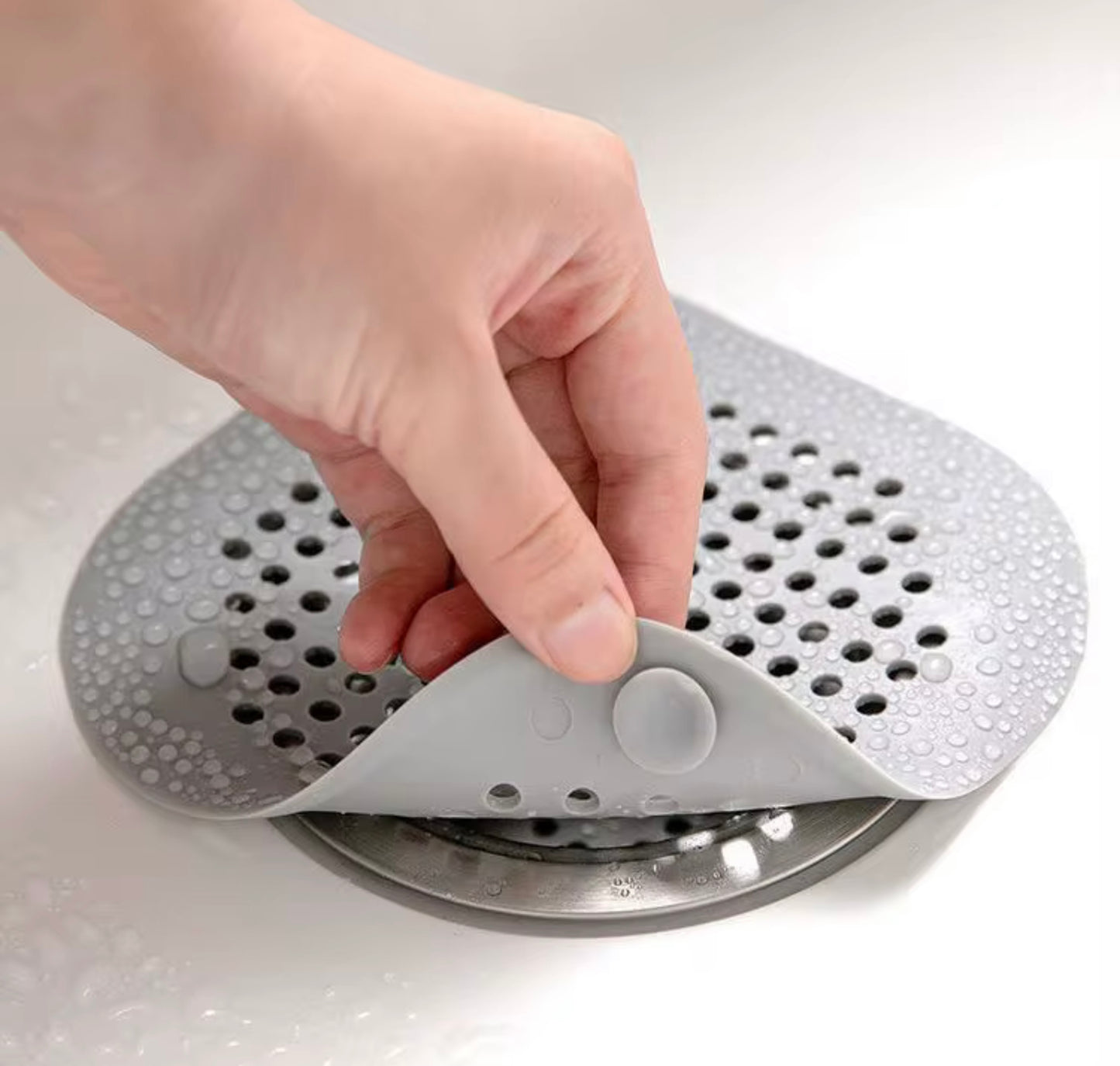 DRAIN COVER - HAIR CATCHER - SILICONE