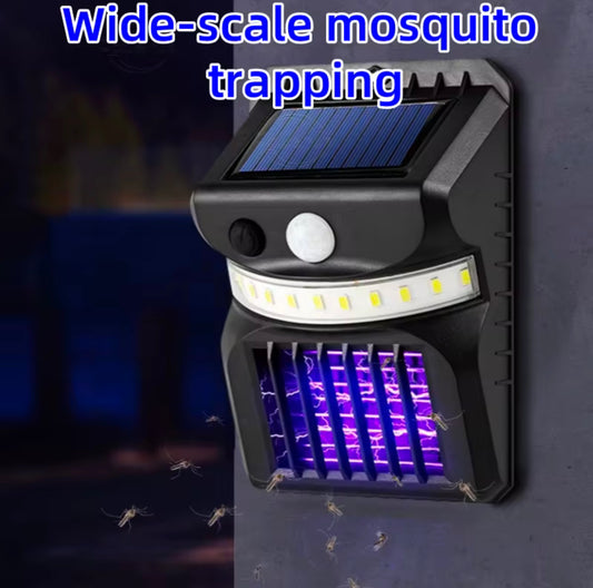 SOLAR POWERED CARAVAN/RV LIGHT/MOZZIE/ZAPPER ATTACHES TO AWNING STRAP PREVENTS ACCIDENTAL AWNING OPENING IN TRANSIT.