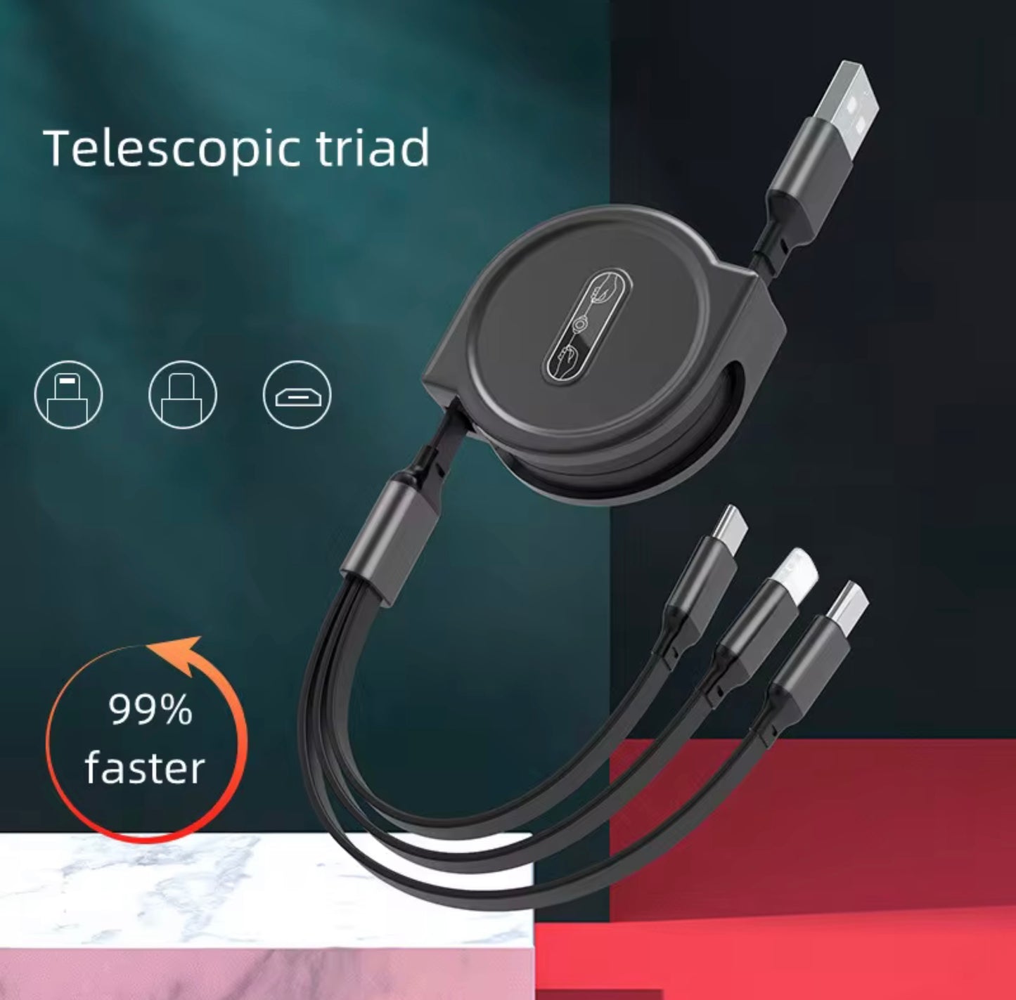3 IN 1 RETRACTABLE CHARGER