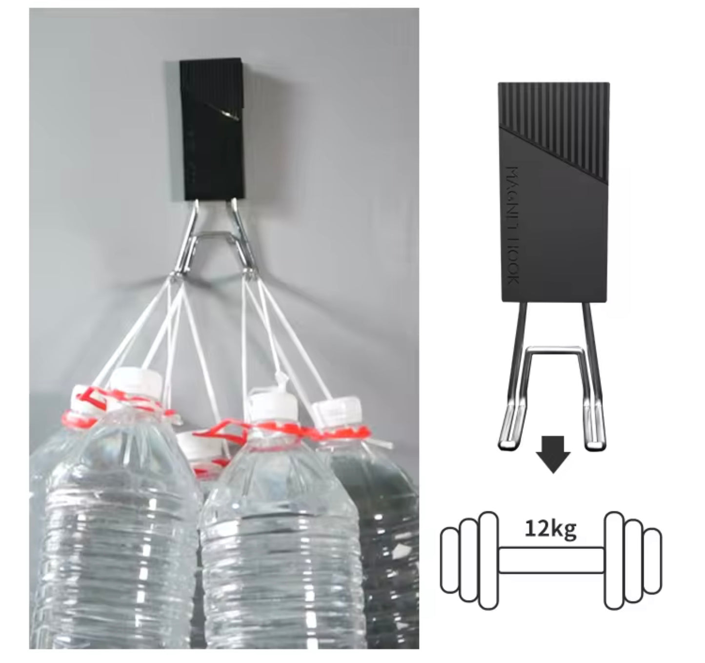 MAGNETIC HOOKS - VERY POWERFUL HOLDS UP TO 12KGS