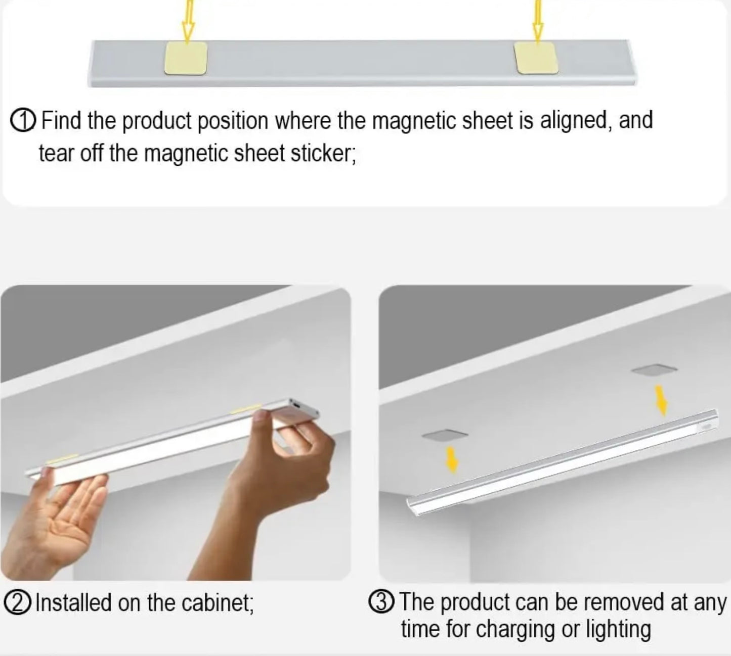 Motion activated sensor light