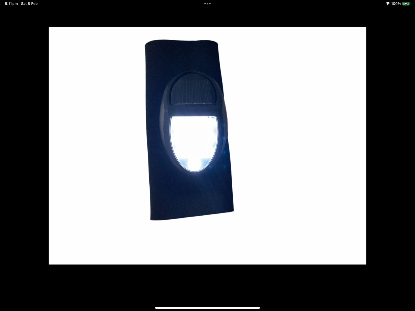 AWNING ARM STRAPS WITH BUILT IN SOLAR POWERED LED LIGHTS