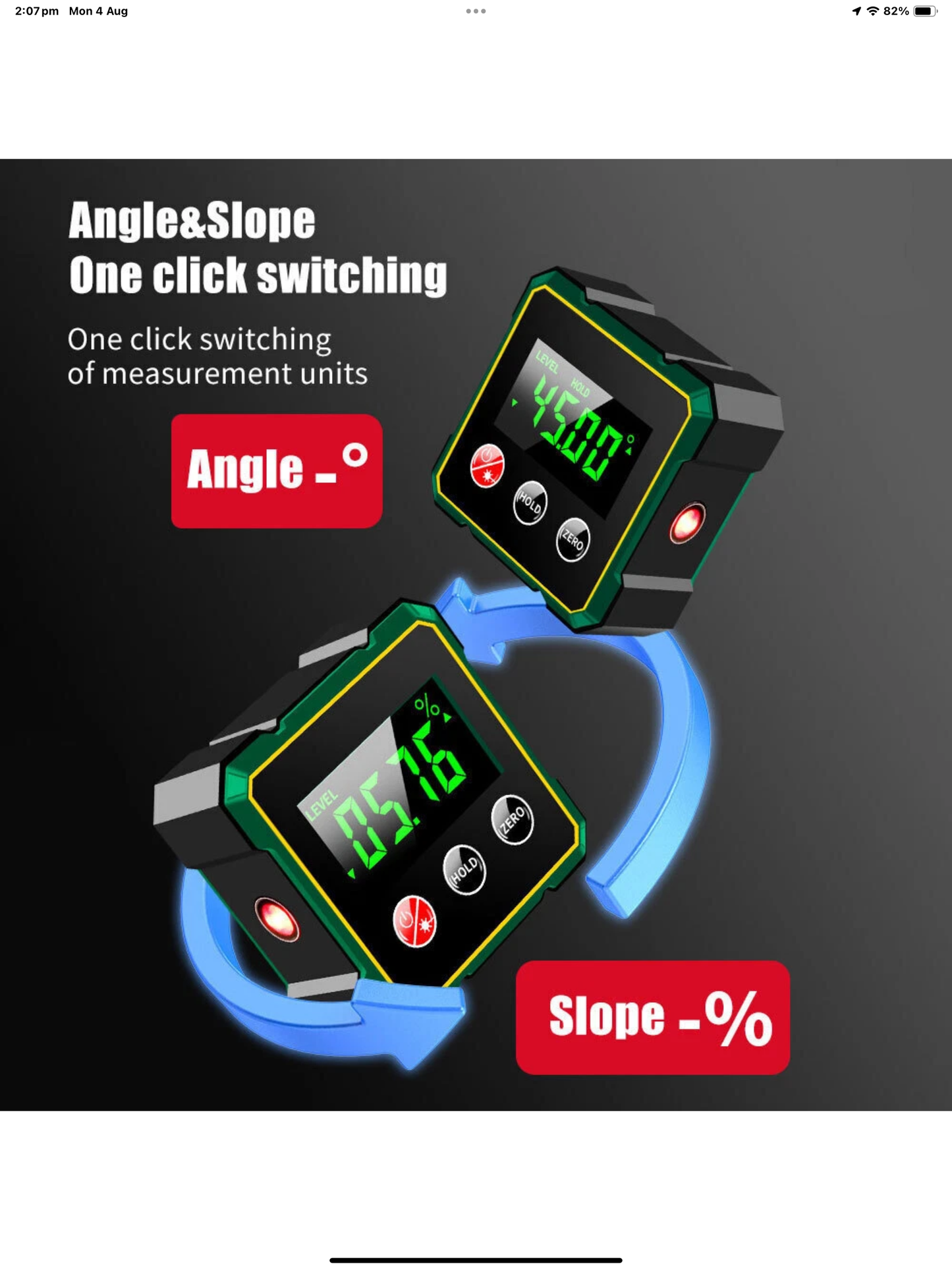 ELECTRONIC RECHARGEABLE DIGITAL LEVELLING DEVICE
