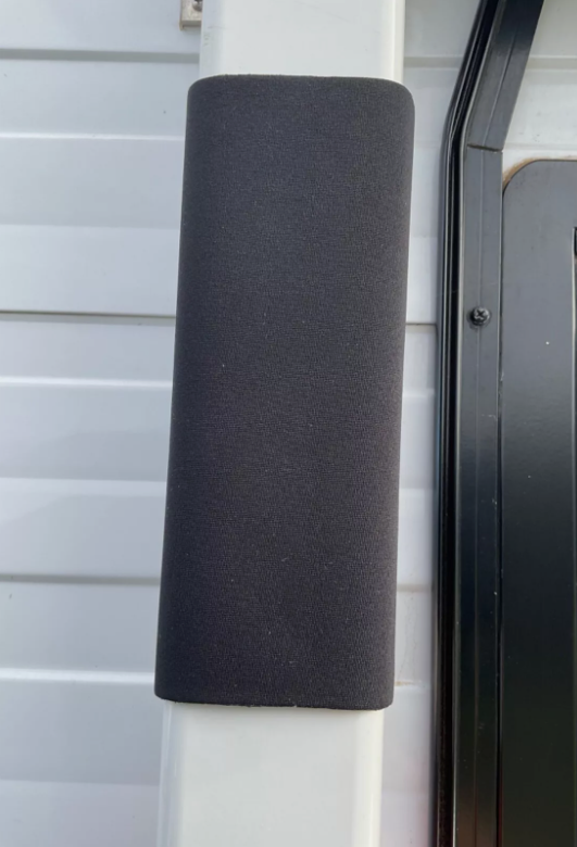 Black Neoprene/Velcr Arm Tie Downs  (Set of 2)