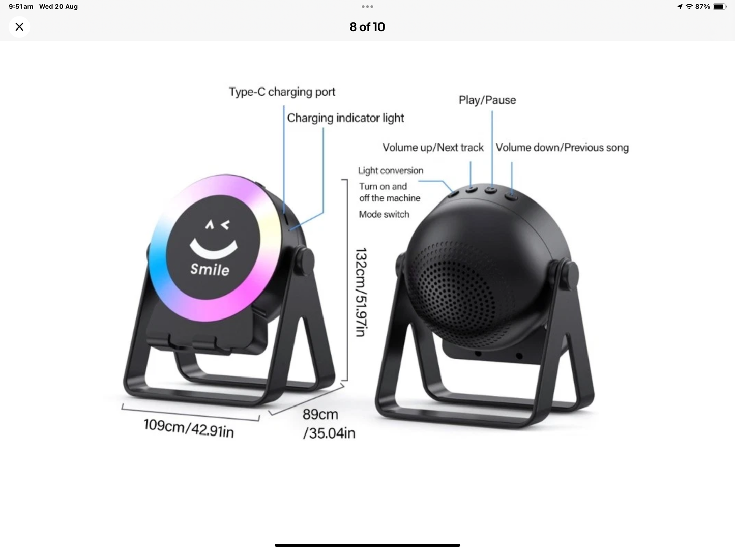 SPEAKER STAND FOR PHONE OR TABLET