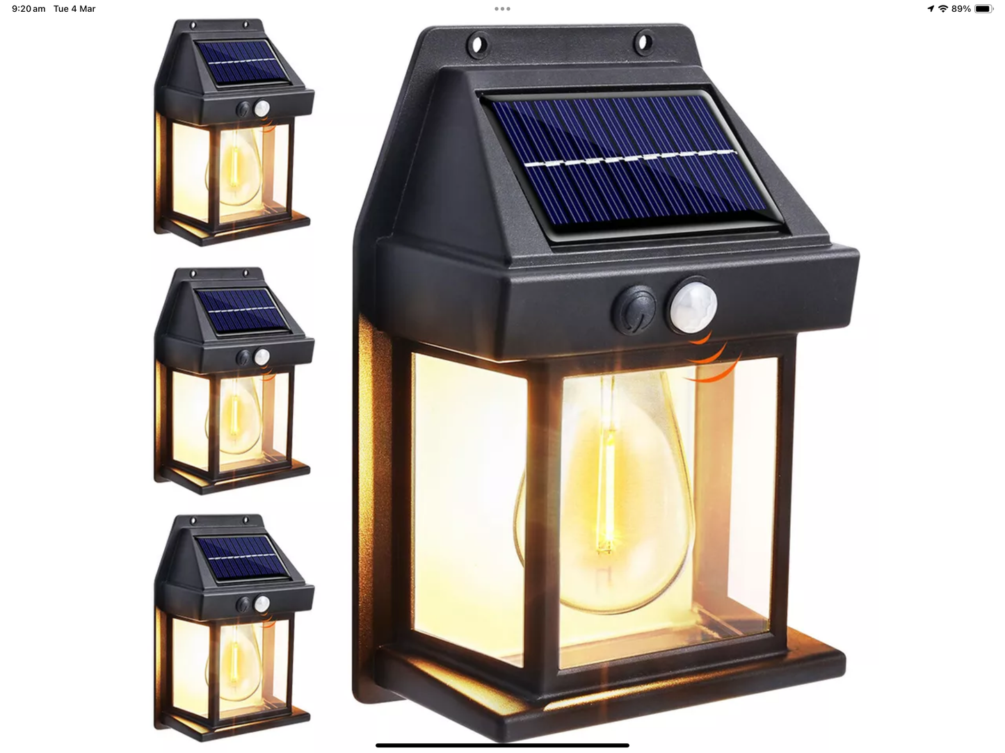 SOLAR POWERED OUTDOOR LIGHT
