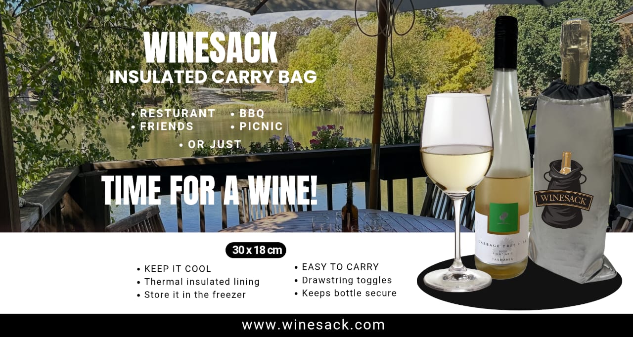 WINE SACK INSULATED WINE BOTTLE CARRY BAG