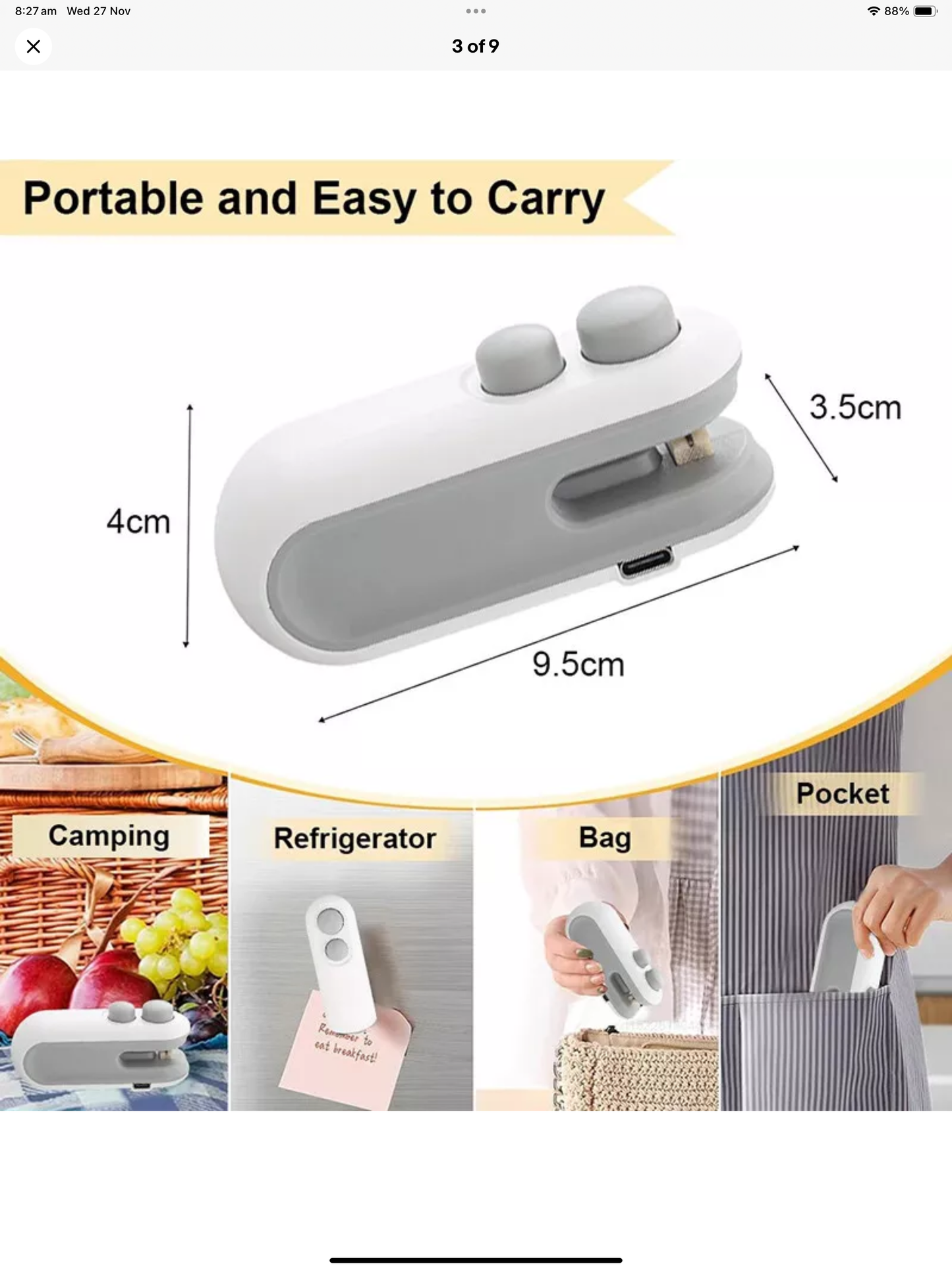 Rechargeable Hand Held Vacuum Sealing Machine