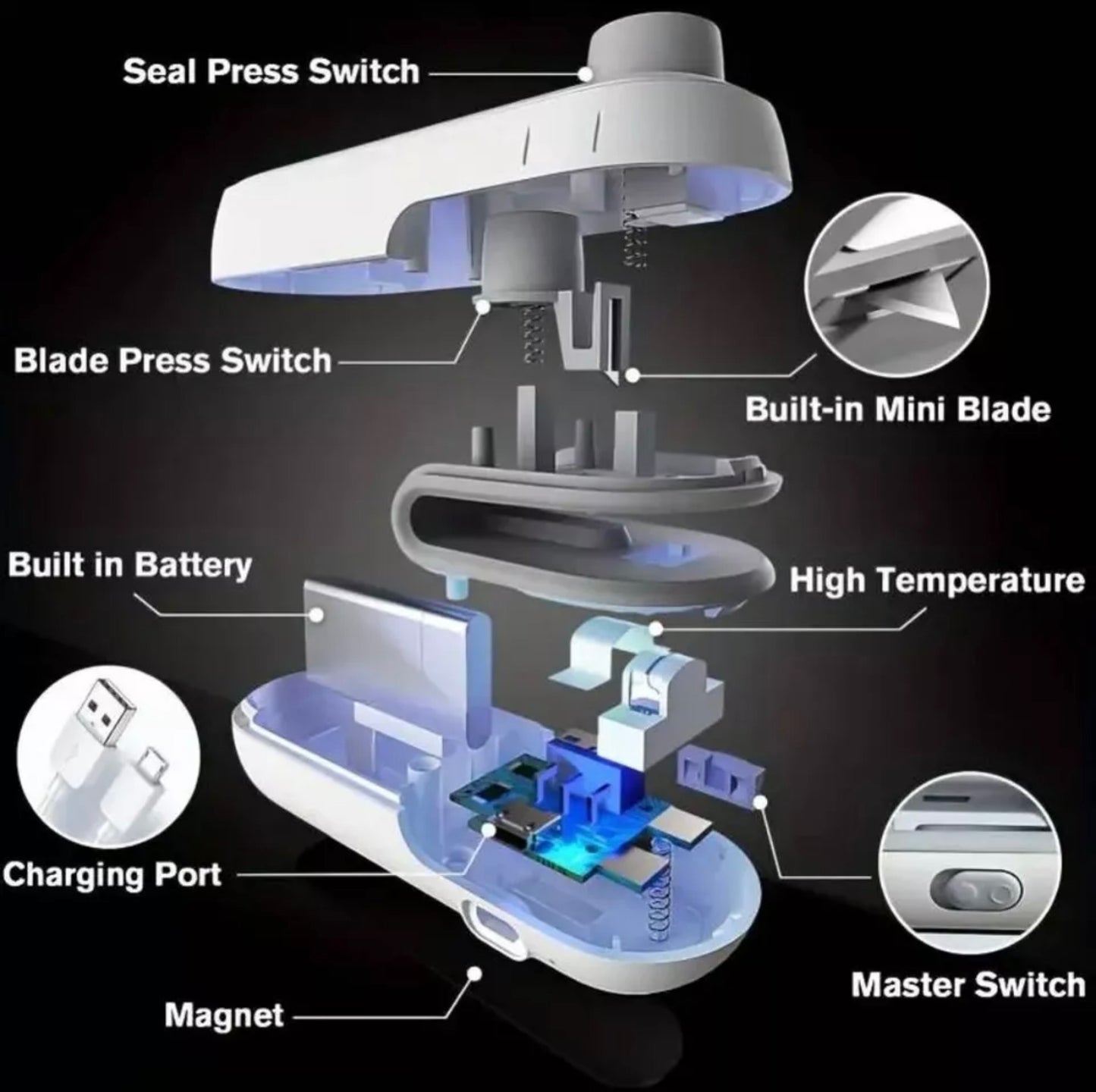 Rechargeable Hand Held Vacuum Sealing Machine