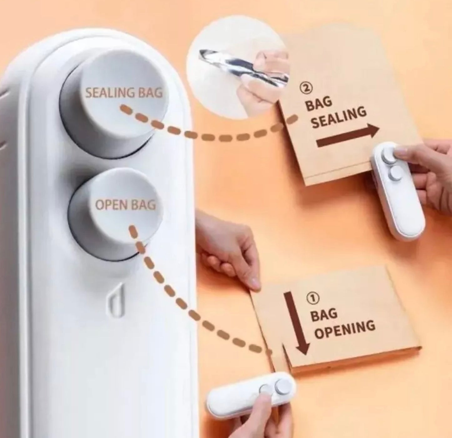 Rechargeable Hand Held Vacuum Sealing Machine