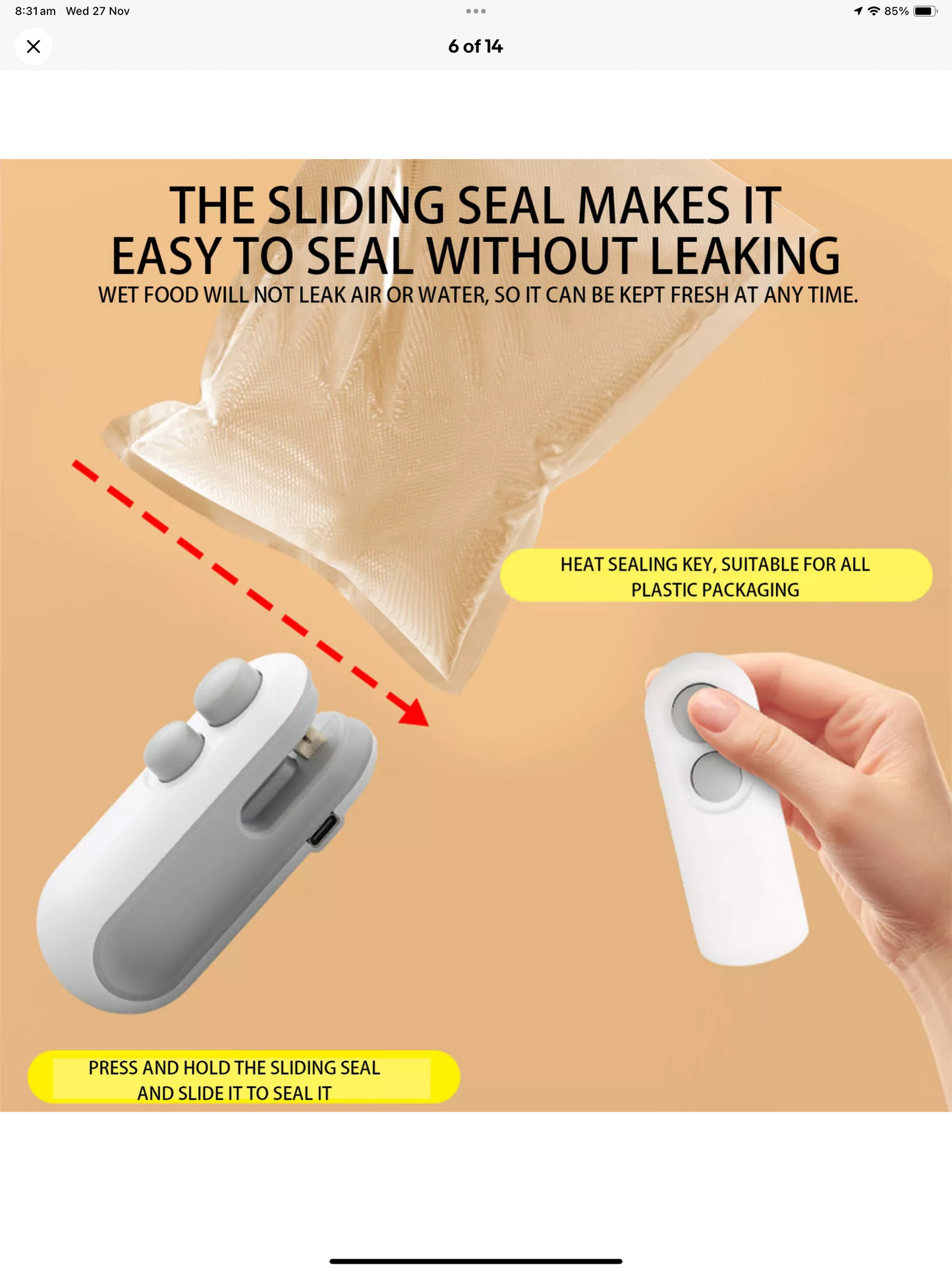 Rechargeable Hand Held Vacuum Sealing Machine