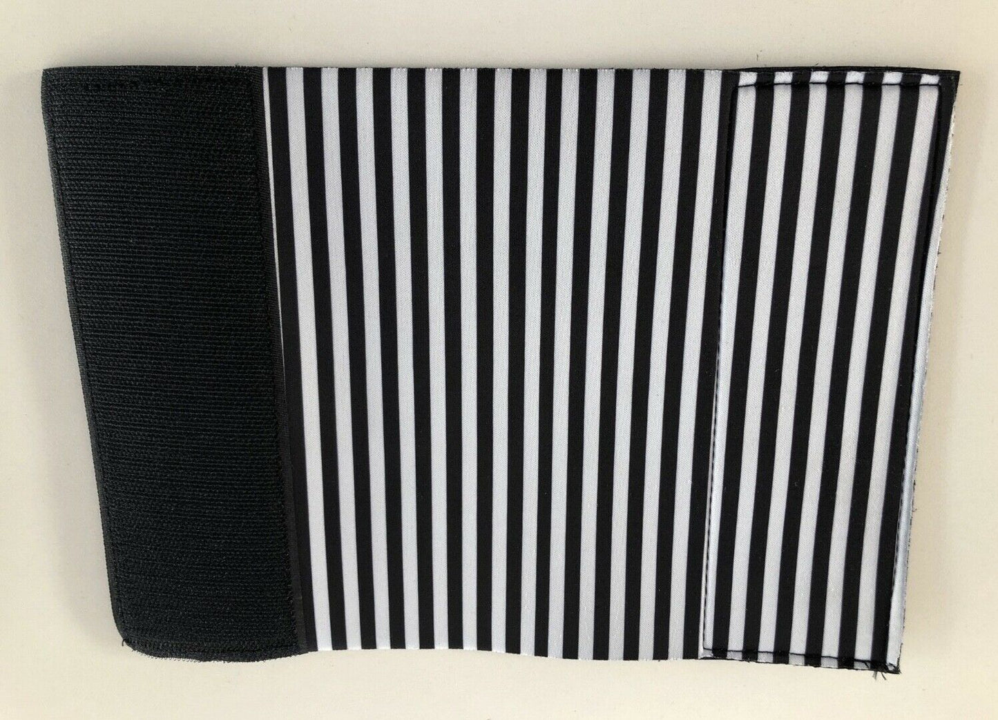 NEW Black and White Neoprene/Velcr Arm Tie Downs (Set of 2)