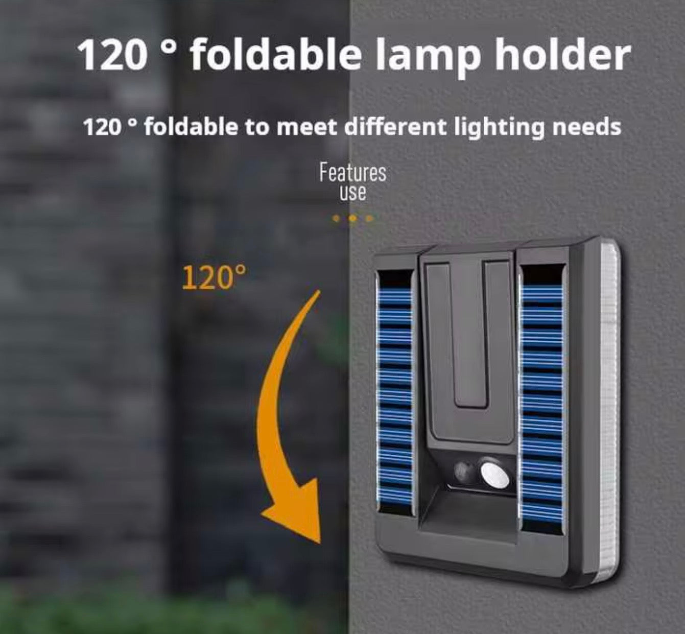 SOLAR POWERED ADJUSTABLE FOLD FLAT LED LIGHTS