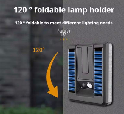 SOLAR POWERED ADJUSTABLE FOLD FLAT LED LIGHTS