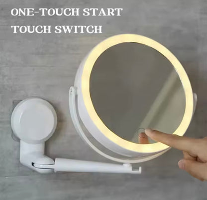 USB RECHARGEABLE MAKE UP MIRROR - STICK ON