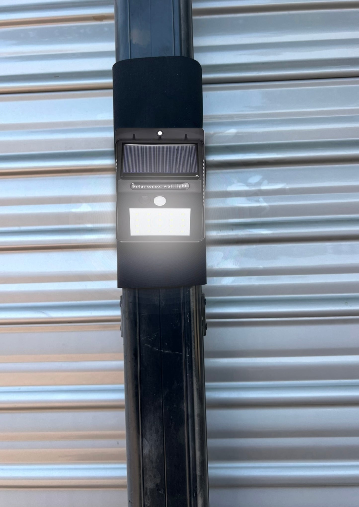 AWNING STAY WITH BUILT IN SOLAR POWERED LED LIGHT