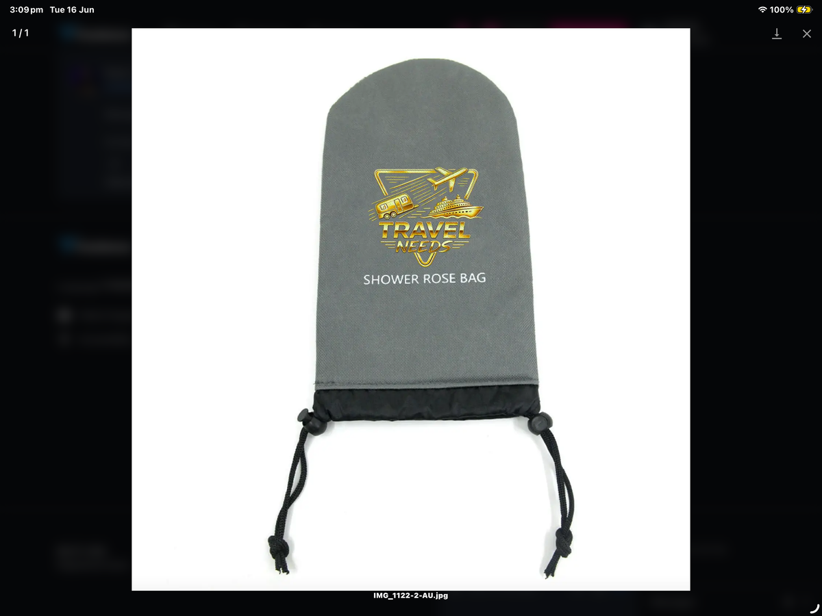 PADDED SHOWER ROSE BAG
