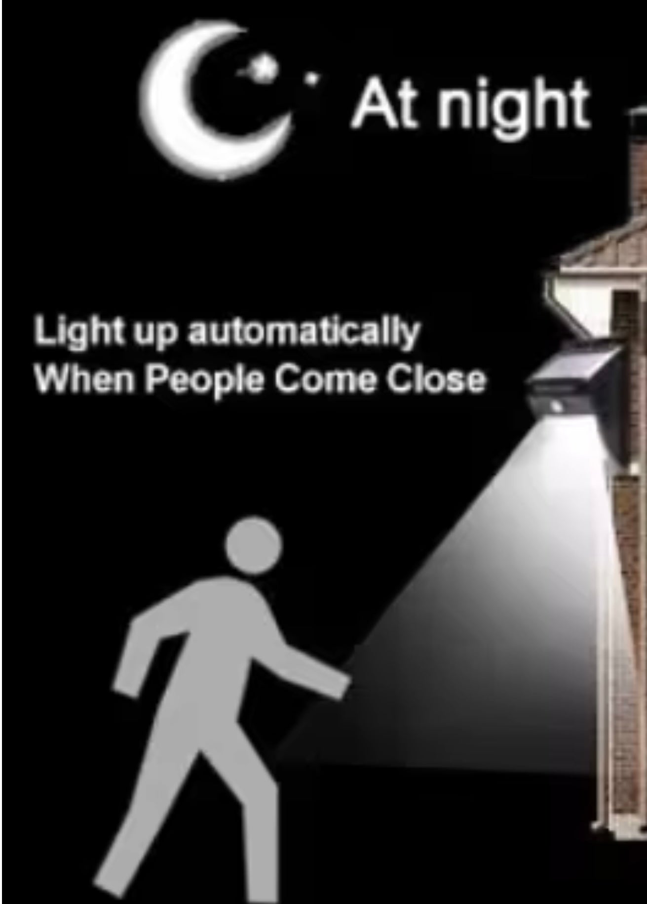 AWNING STAY WITH BUILT IN SOLAR POWERED LED LIGHT