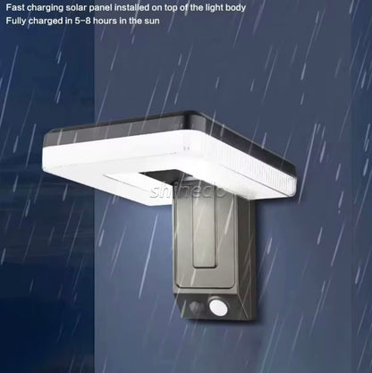 SOLAR POWERED ADJUSTABLE FOLD FLAT LED LIGHTS