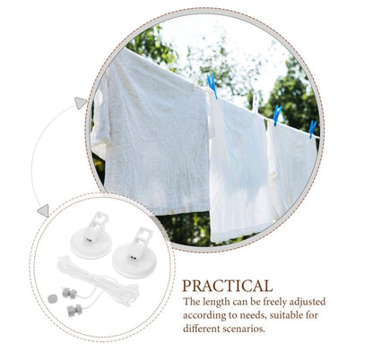 POWERFUL 5 METRE LONG SUCTION CLOTHESLINE