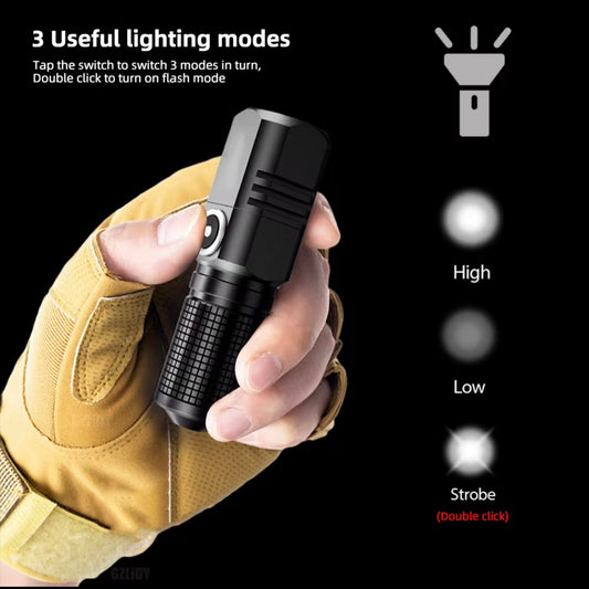 THE ULTIMATE MINI RECHARGEABLE FLASHLIGHT