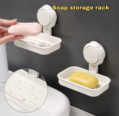 SUCTION MOUNTED SOAP DISH