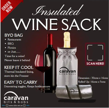 WINE SACK - GREAT LOOKING CARRY BAG FOR YOUR FAVOURITE WINE