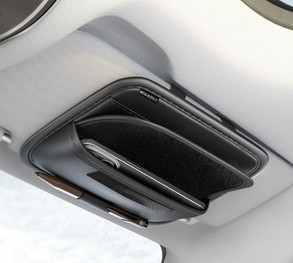 SUNGLASSES AND CARD HOLDER VISOR ORGANIZER