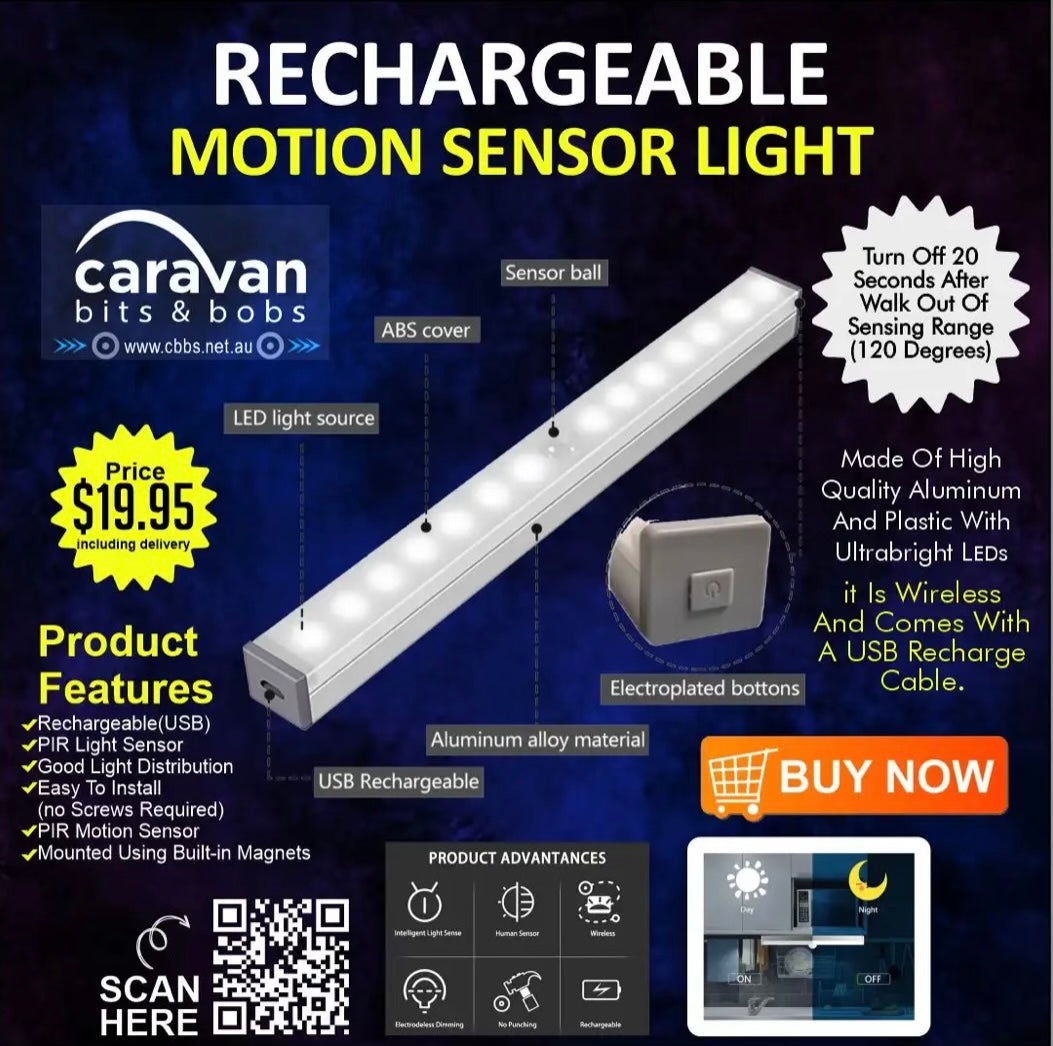 Rechargeable motion sensor light