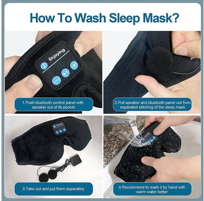 TRAVEL EYEMASK WITH STEREO BLUETOOTH SOUND