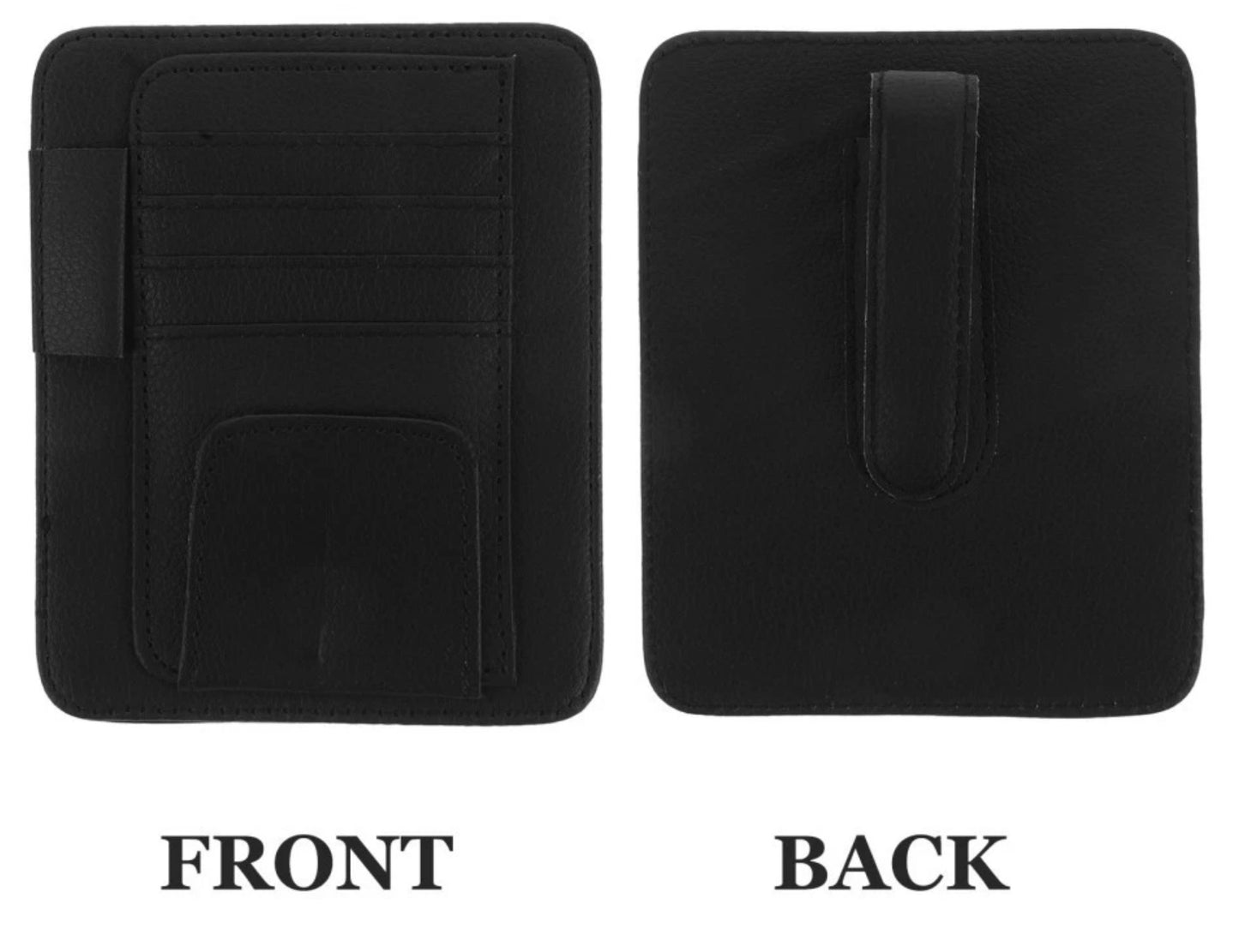 PU LEATHER CAR SUNVISOR ORGANIZER