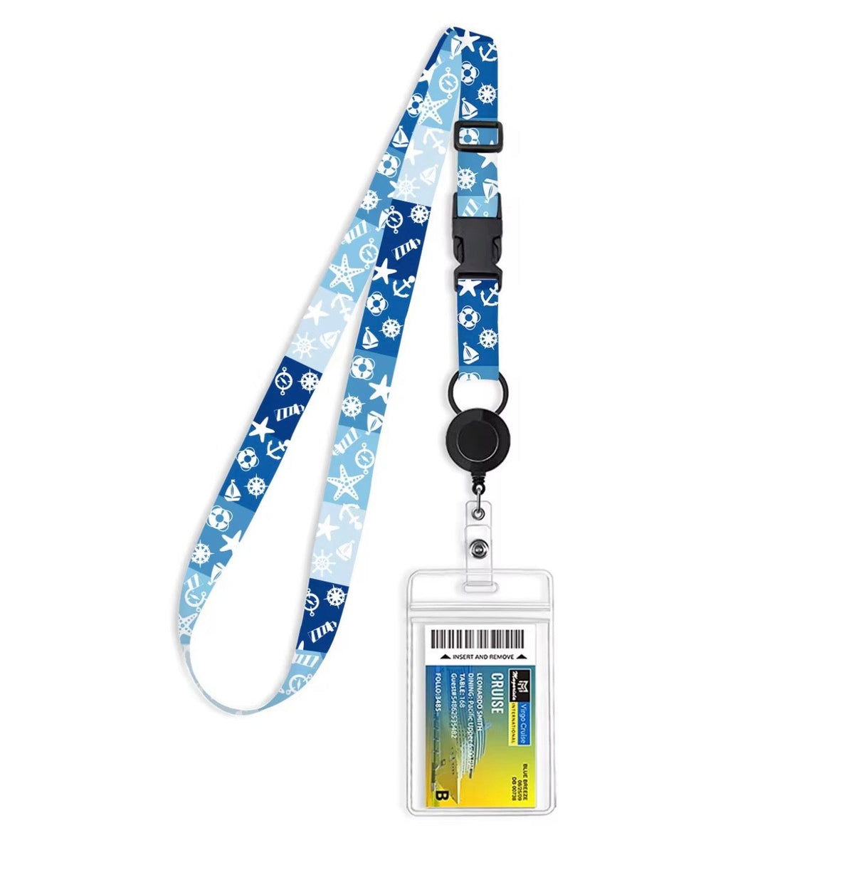 RETRACTABLE CRUISE LANYARDS FOR ALL SHIP CARDS