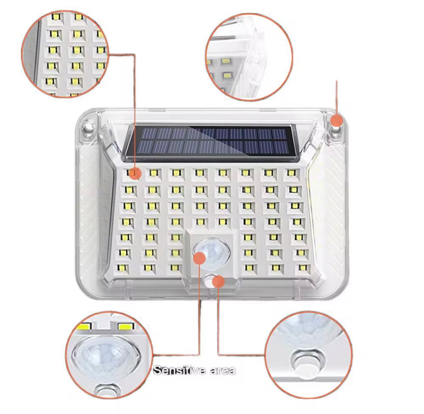 90 LED SOLAR POWERED LIGHT