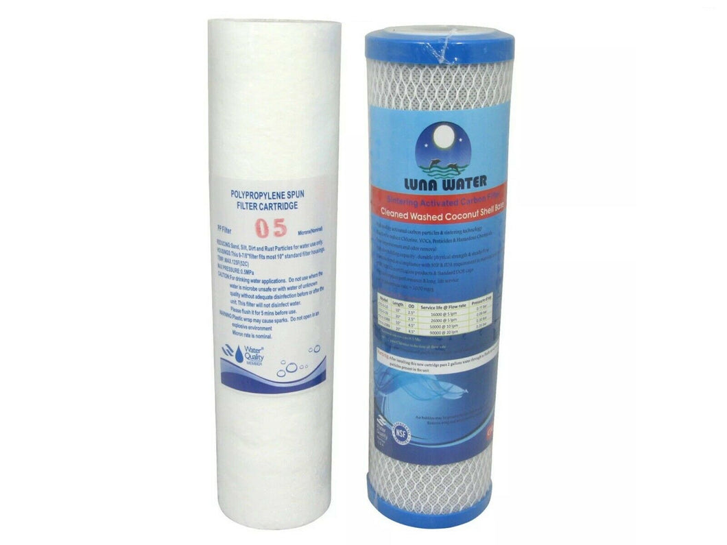 Replacement cartridges for Twin Water Filter System