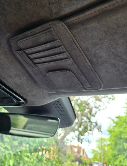 PU LEATHER CAR SUNVISOR ORGANIZER