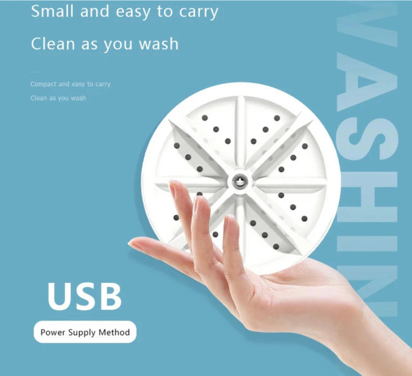 USB POWERED MINI WASHING MACHINE