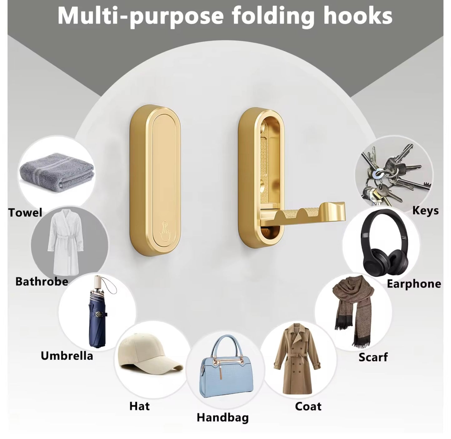 MULTIPURPOSE FOLDING HOOKS
