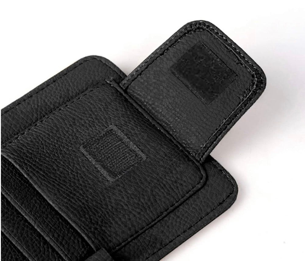 PU LEATHER CAR SUNVISOR ORGANIZER