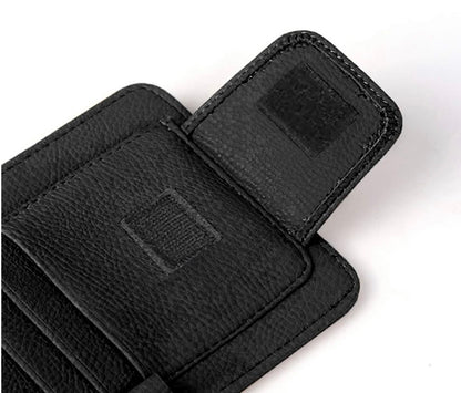 PU LEATHER CAR SUNVISOR ORGANIZER