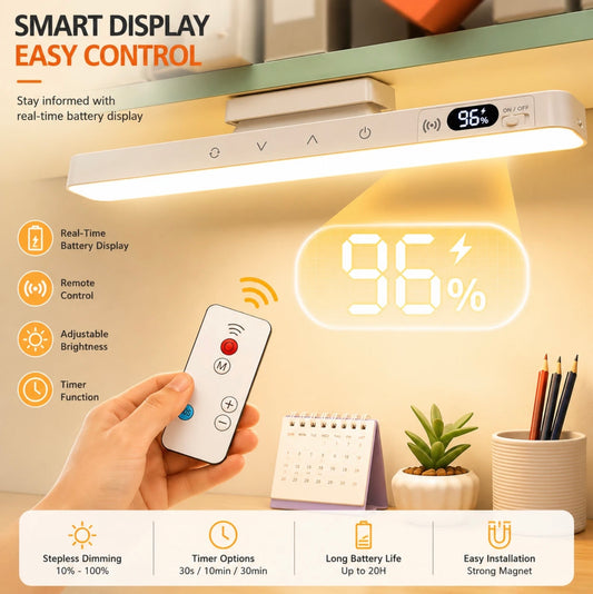 6000K RECHARGEABLE - DIMMABLE REMOTE CONTROL STRIP LIGHT