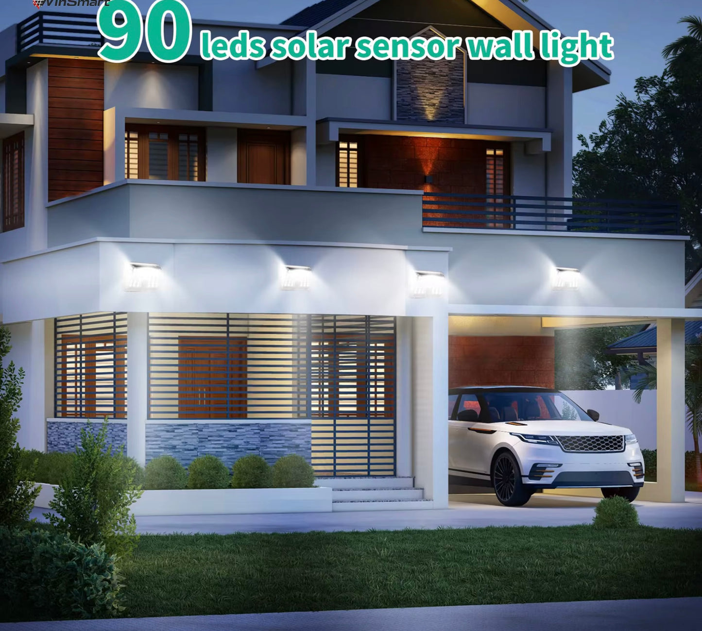 90 LED SOLAR POWERED LIGHT