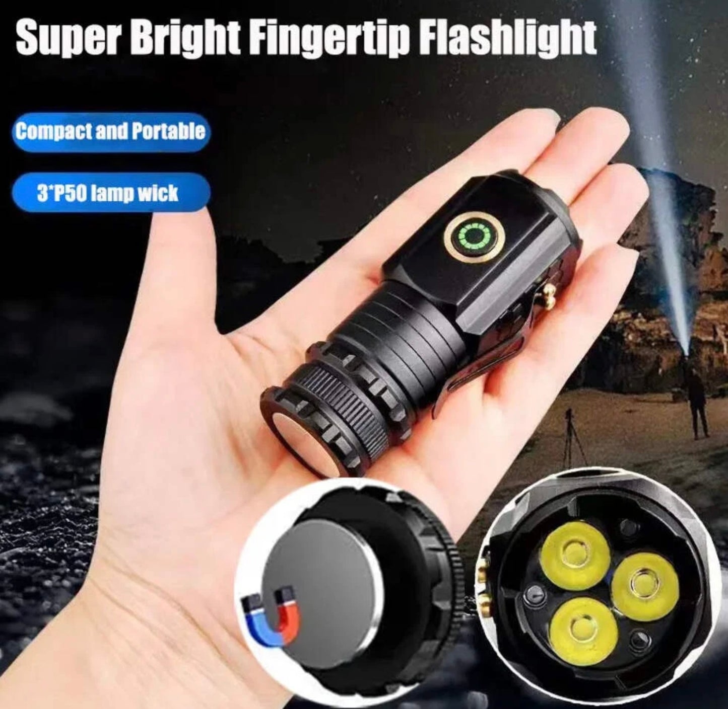 THE ULTIMATE MINI RECHARGEABLE FLASHLIGHT