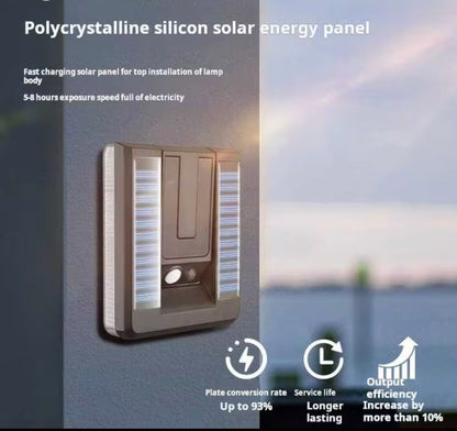 SOLAR POWERED ADJUSTABLE FOLD FLAT LED LIGHTS