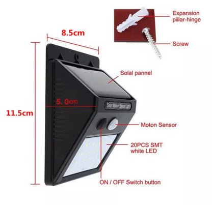 AWNING STAY WITH BUILT IN SOLAR POWERED LED LIGHT