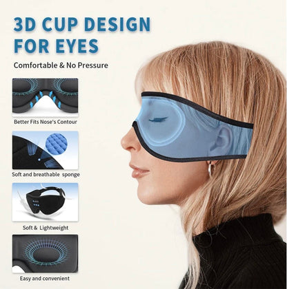TRAVEL EYEMASK WITH STEREO BLUETOOTH SOUND
