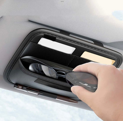 SUNGLASSES AND CARD HOLDER VISOR ORGANIZER
